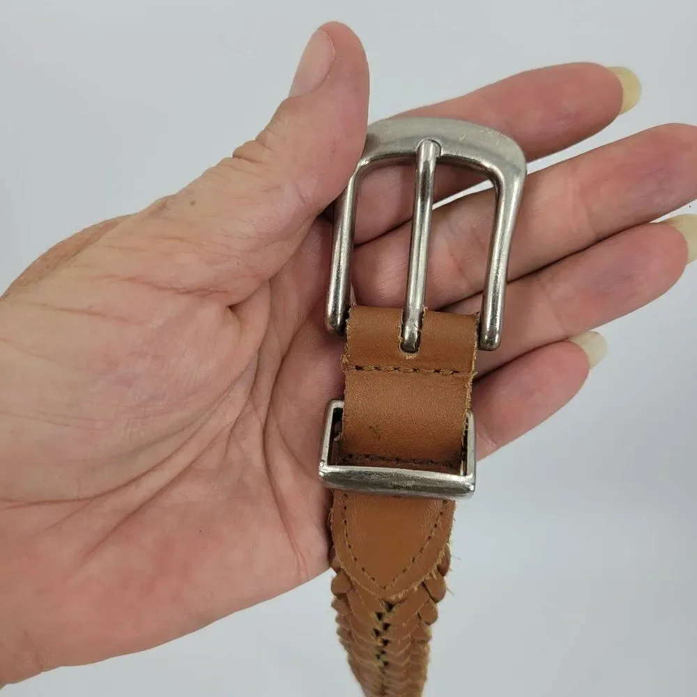 Braided Leather Belt XL 38